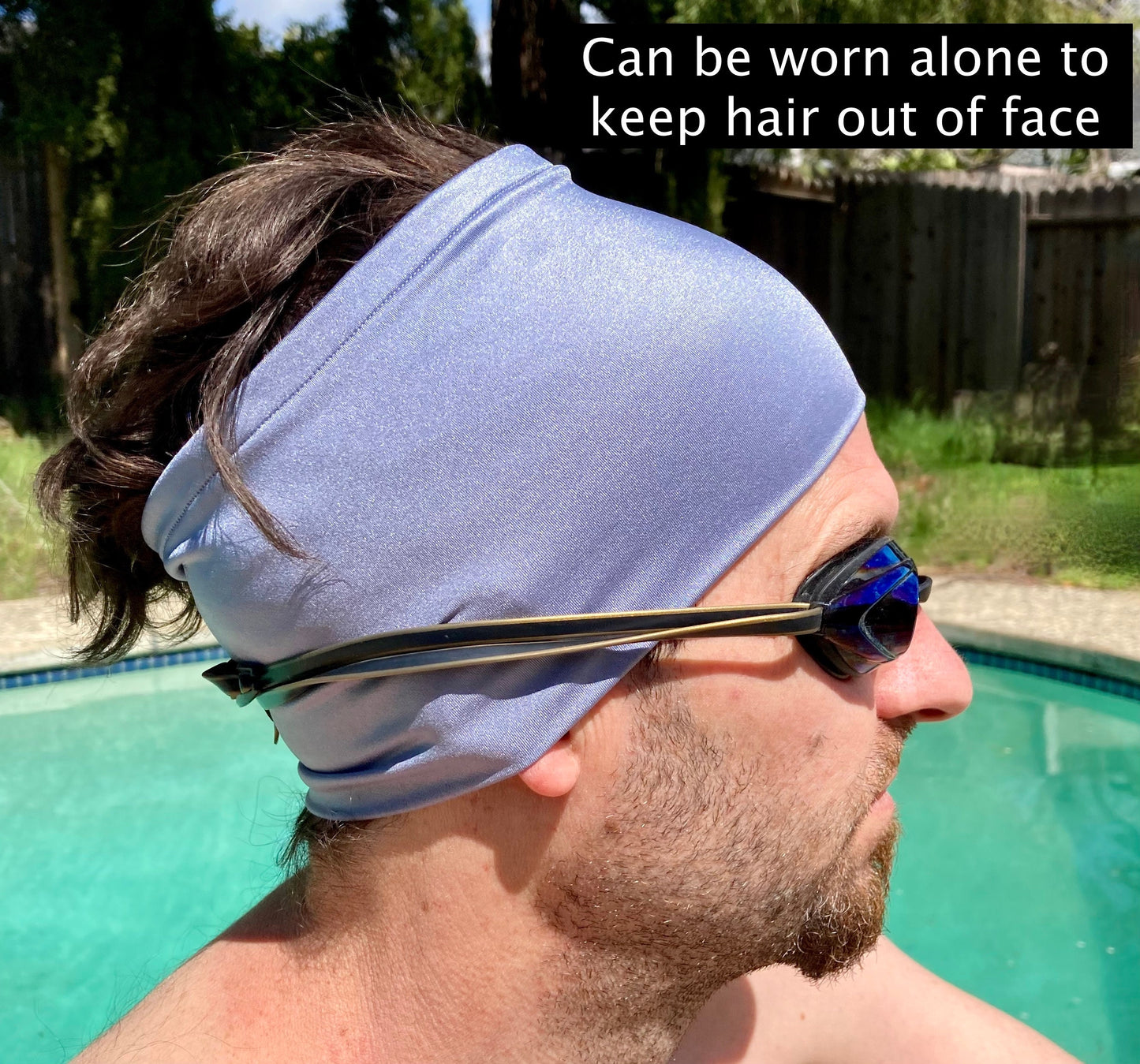 Swim Headbands for wearing under swim caps--Wide and Water-Resistant