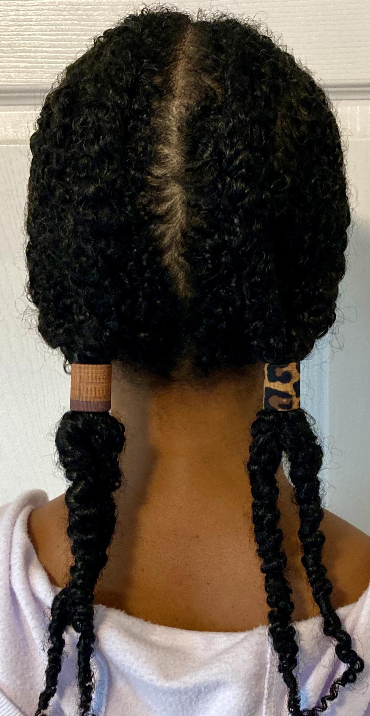 Large Hair Cuffs for Natural Hairstyles & Updos, Fabric Covered, Adjustable, 6-Pack