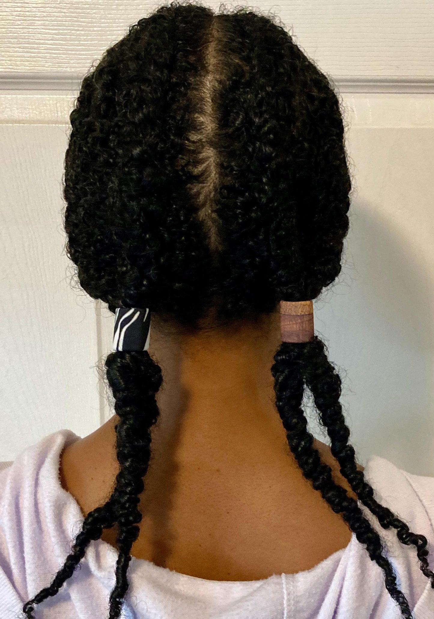 Large Hair Cuffs for Natural Hairstyles & Updos, Fabric Covered, Adjustable, 6-Pack