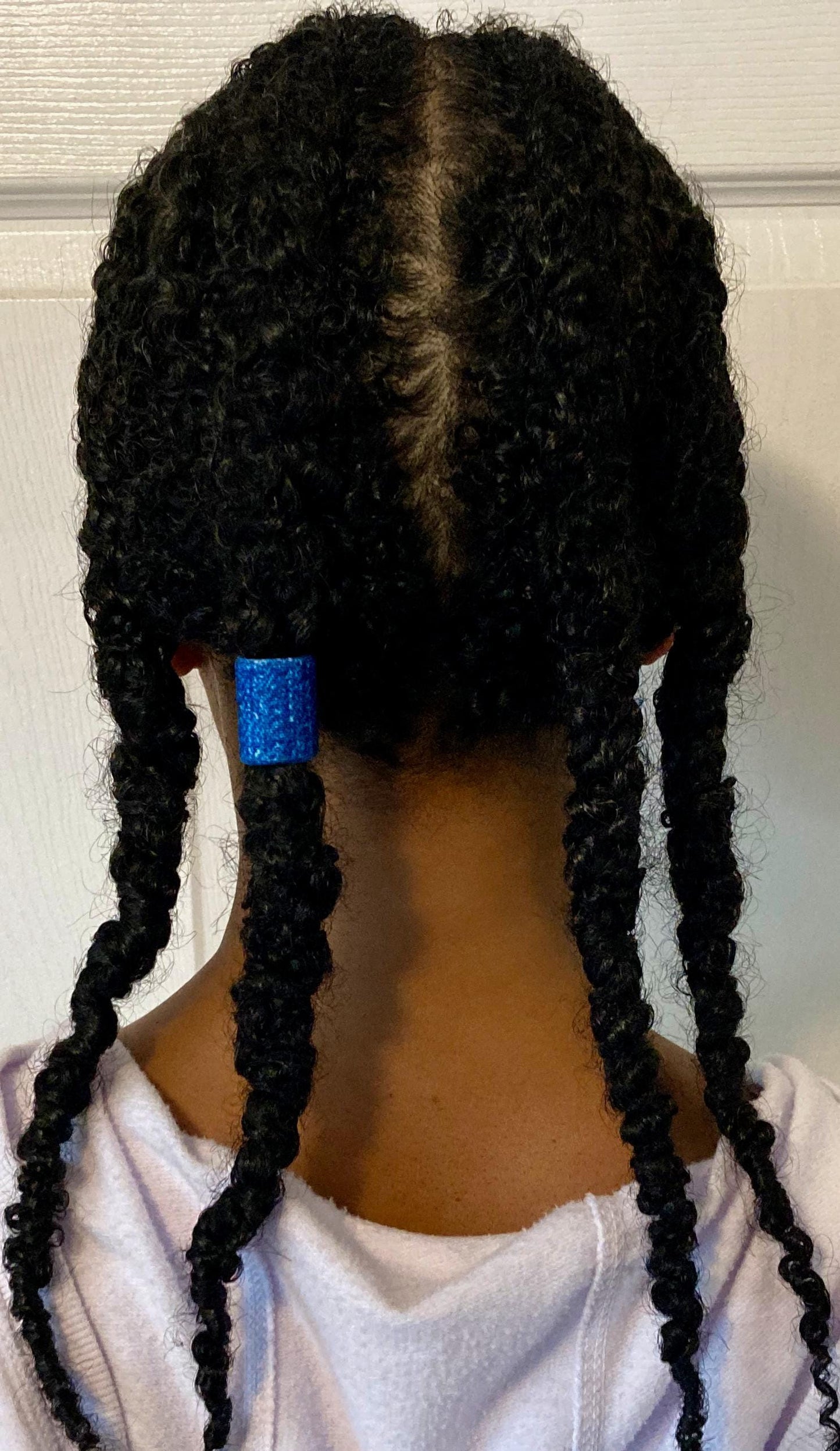 Large Hair Cuffs for Natural Hairstyles & Updos, Fabric Covered, Adjustable, 6-Pack